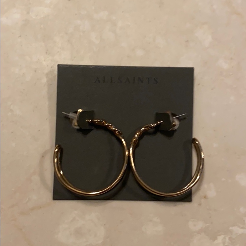 Gold hoops from all saints